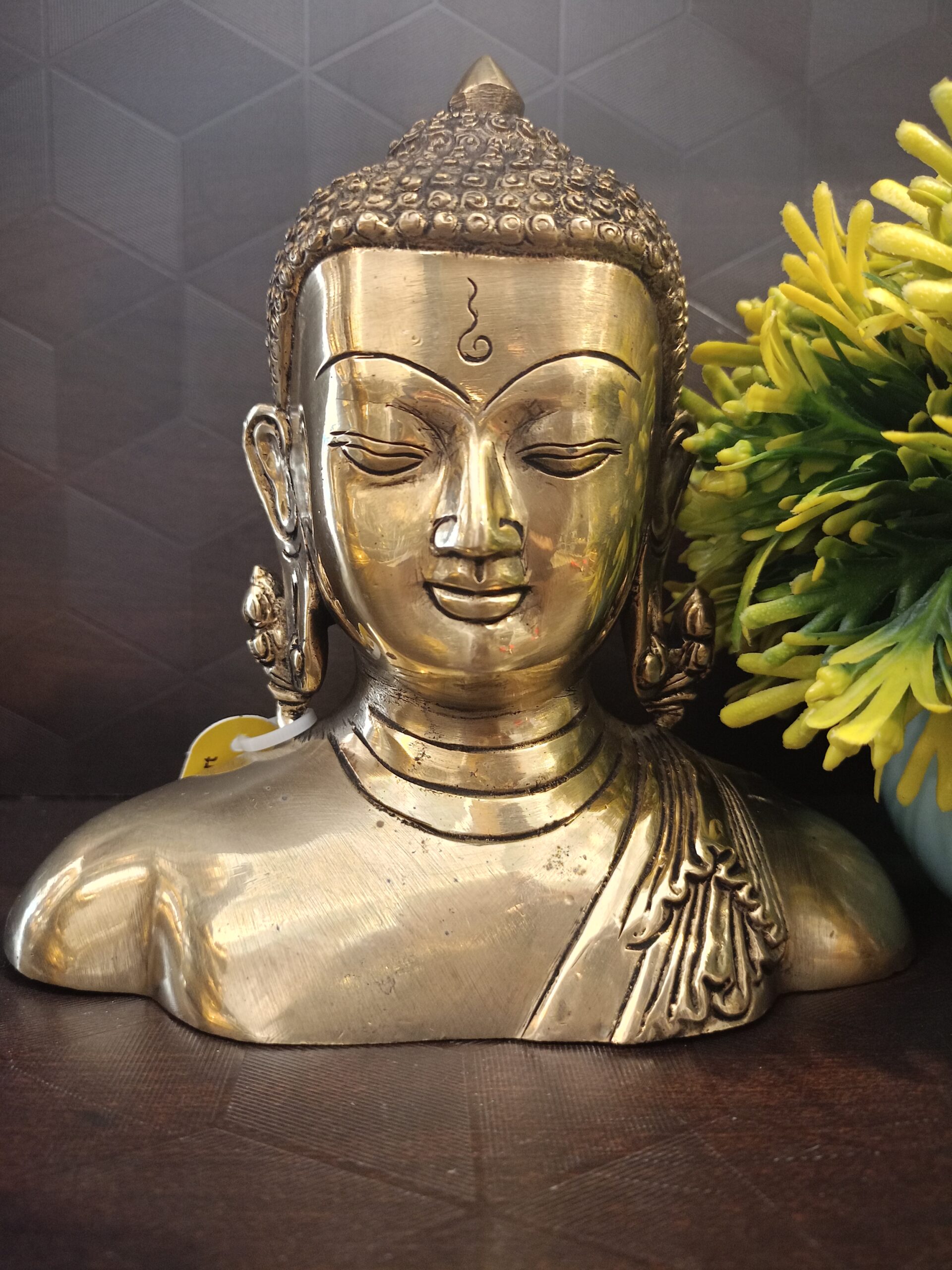 Brass Lord Buddha Statue 7 Inches 1 Brass Lord Buddha Statue 7 Inches - Image 1