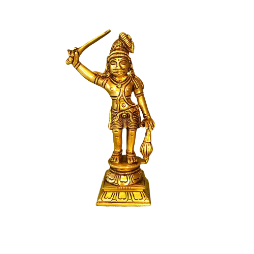 Skucode - 1765 Karupparayan Brass Statue 5.6" - Image 1