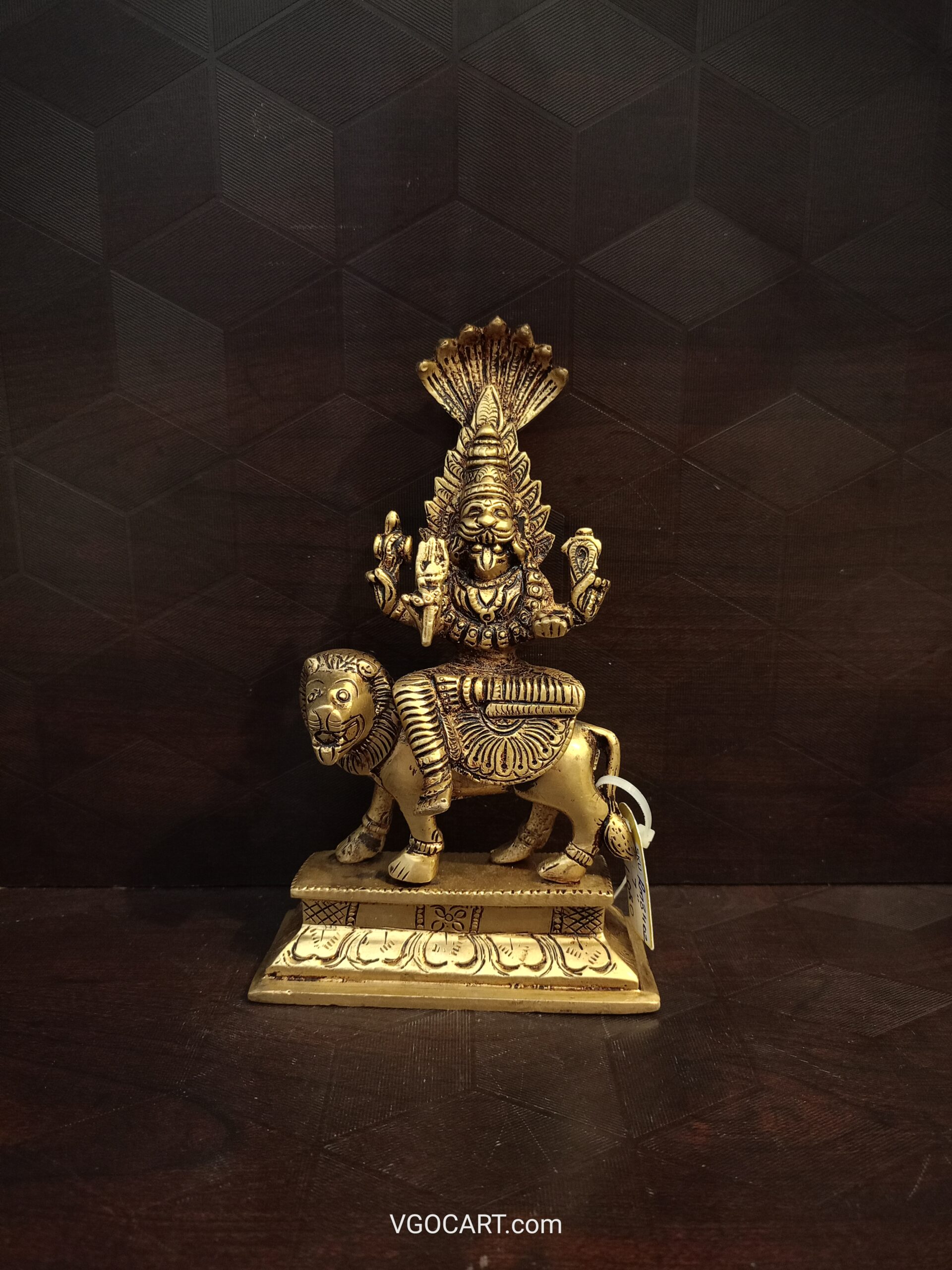 buy-prathyangira-devi-brass-statue-online-antique-shop-coimbatore-india Prathyangira Devi Brass Statue