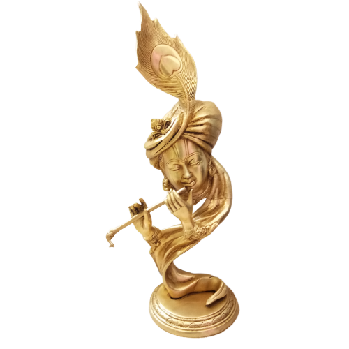 brass-krishna-statue-home-decors-gifts-buy-online-coimbatore-2312 Brass Krishna Playing Flute Idol
