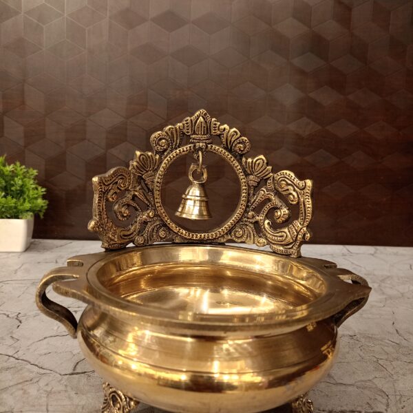 Brass Uruli with bell