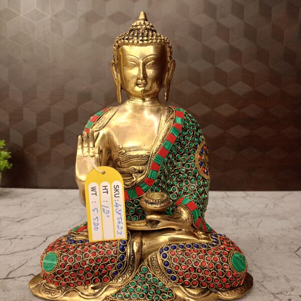 brass stone buddha iol pooja gift home decor coimbatore india