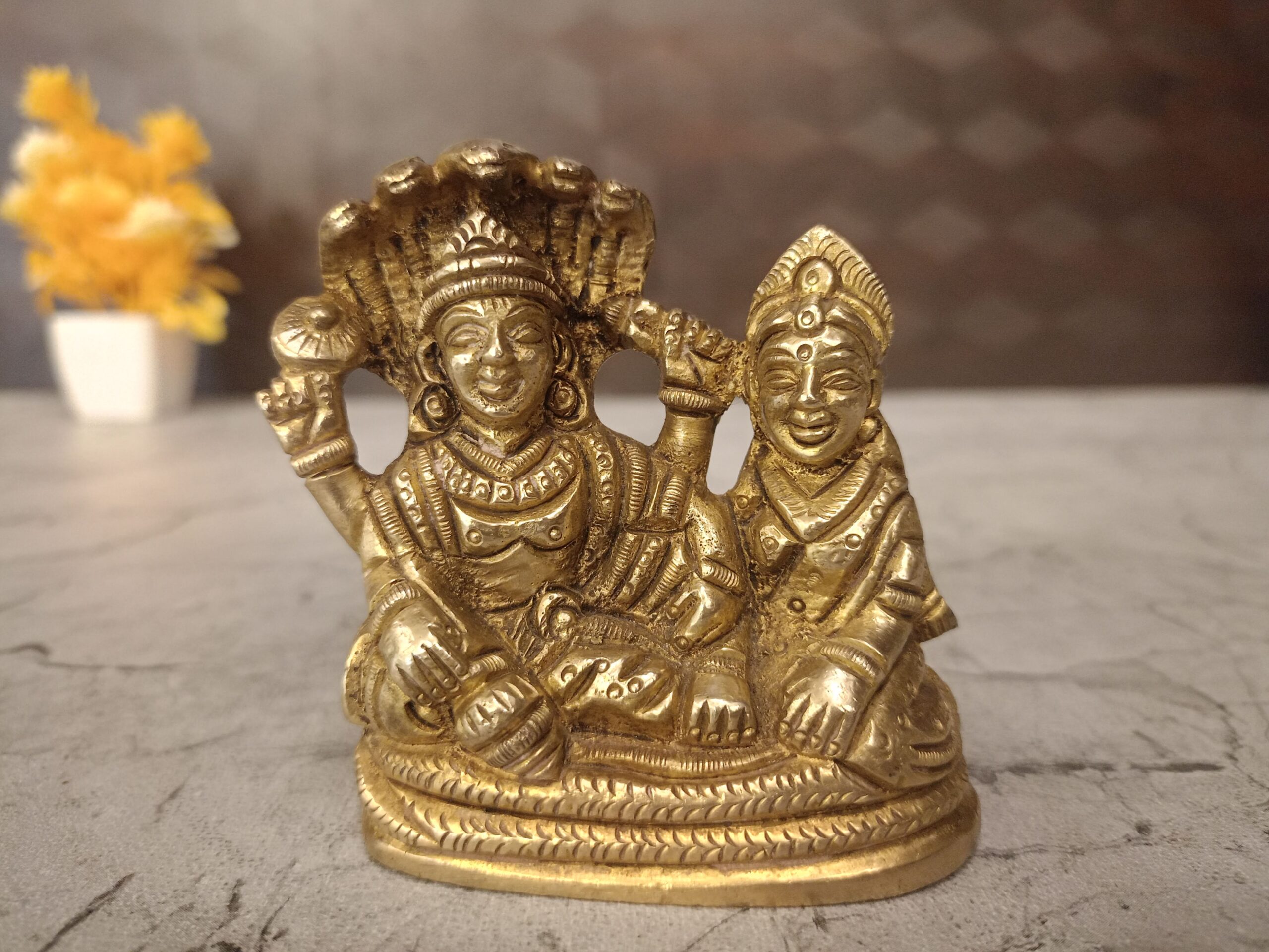 oplus_0 Brass Pallikonda Perumal Idol-3" - Image 1
