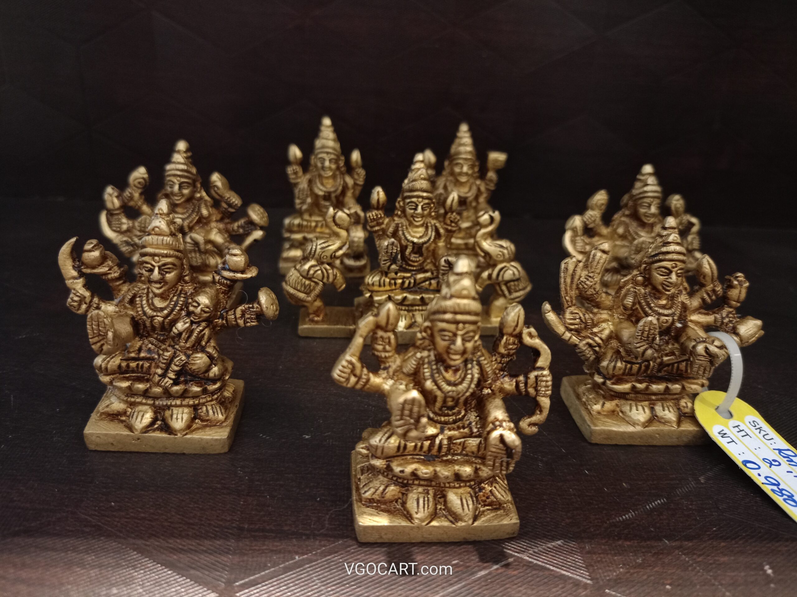 Brass Ashtalakshmi Set For Pooja 2" 1 Brass Ashtalakshmi Set