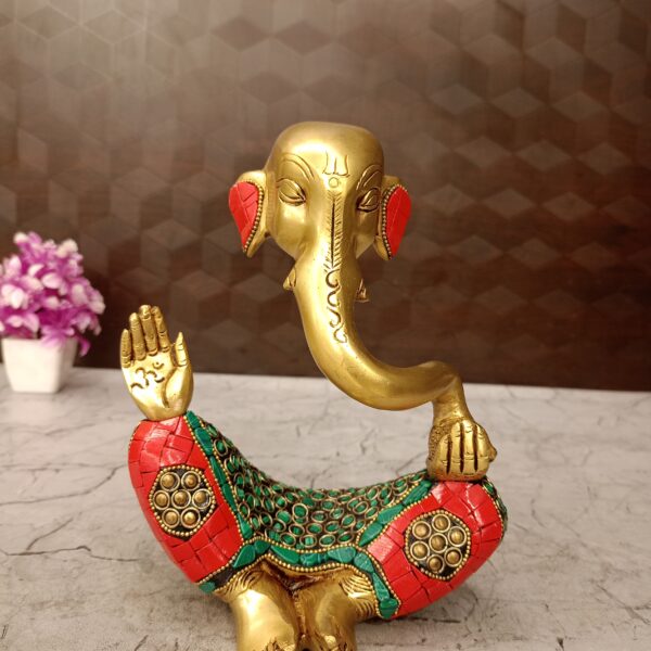 brass stone morden ganesha
