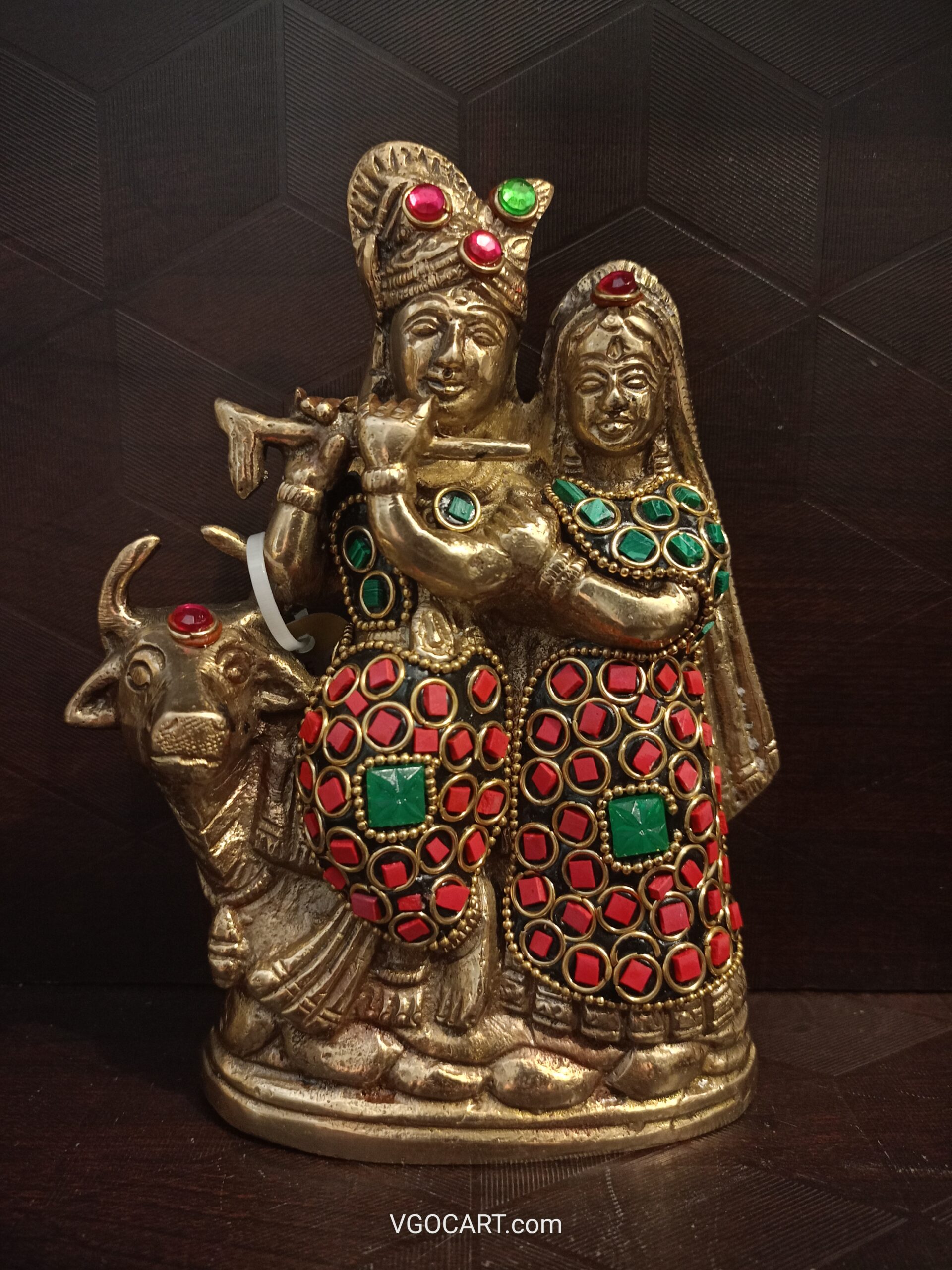 buy-brass-radha-krishna-with-cow-online-coimbatore Brass Radha Krishna With Cow