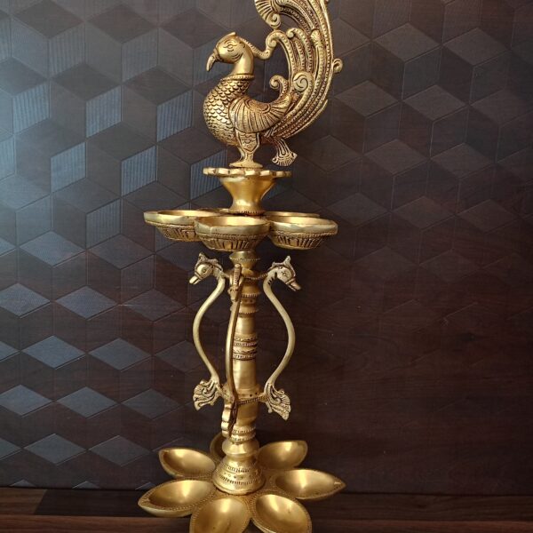 brass annam two layer seven face diya pooja home decor vgocart coimbatore india3
