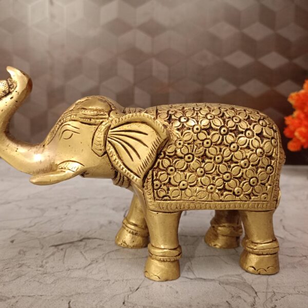 brass elephant idol pooja gift vgocart coimbatore india2