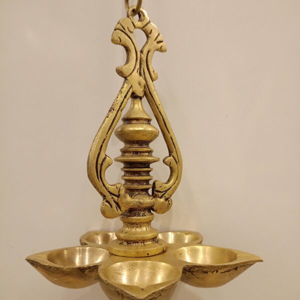 brass five face diya pooja gift handcraft idol vgocart coimbatore india
