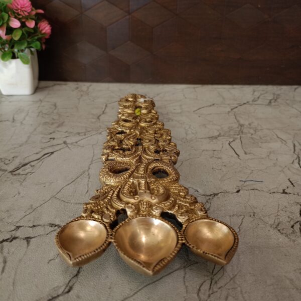 brass three face deepuk holder pooja gift vgocart coimbatore india1