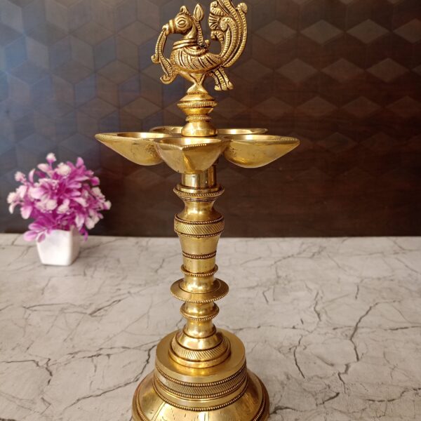 brass annam five face kuthu vilakku pooja gift vgocart coimbatore india