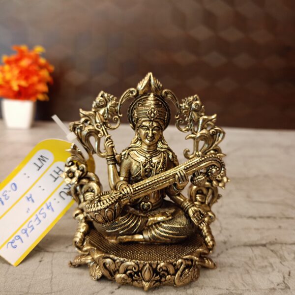 brass saraswthi idol pooja gift vgocart coimbatore india