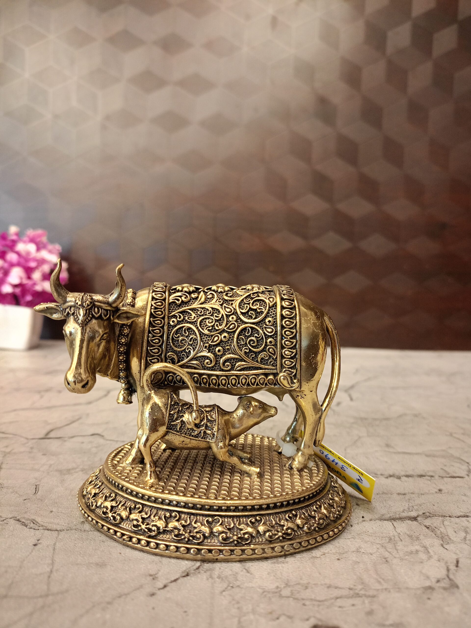 buy-brass-fine-art-gomatha-idol-antique-gift-shop-best-price-coimbatore Brass Fine art Gomatha