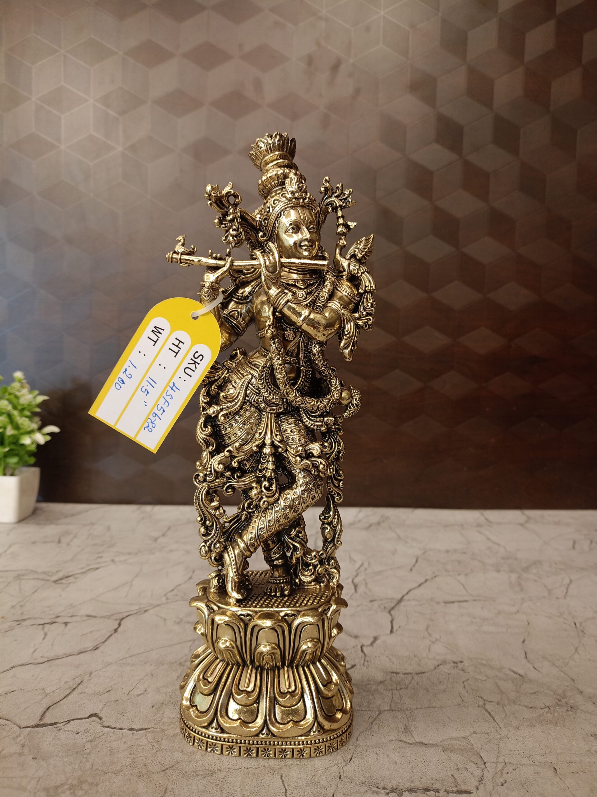 buy-brass-fine-art-krishna-idol-antique-shop-coimbatore Brass Fine art Krishna idol for Pooja, Home decor at Best Price