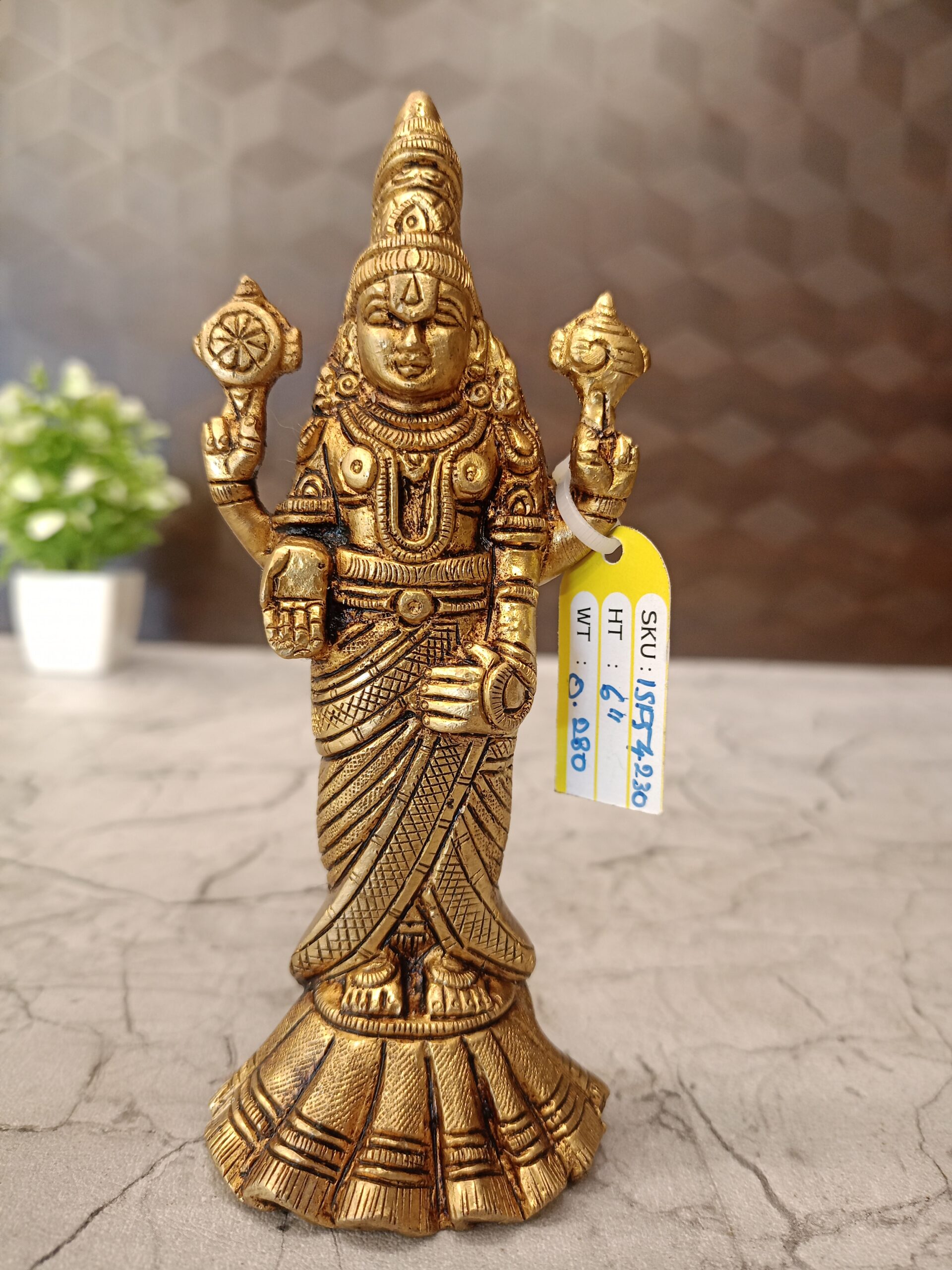 oplus_32 Brass Wall Mount Balaji 6" - Image 1