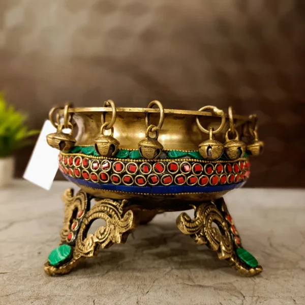brass-uruli-bell-stone-finish-idol-gift-antique-pooja-vgocart-coimbatore